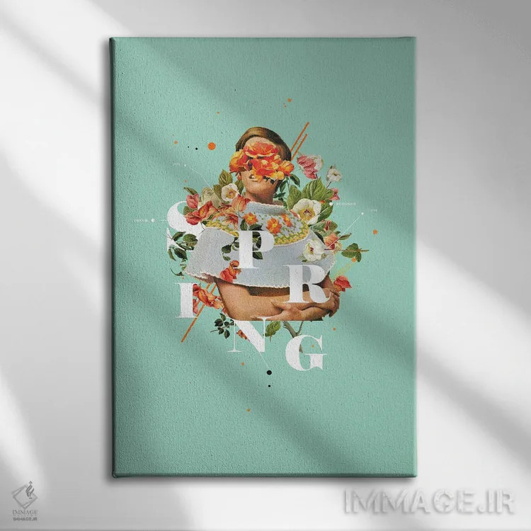 تابلو دکوراتیو "بهار" اثر فرانک موس - نمای روبهرو روی دیوار