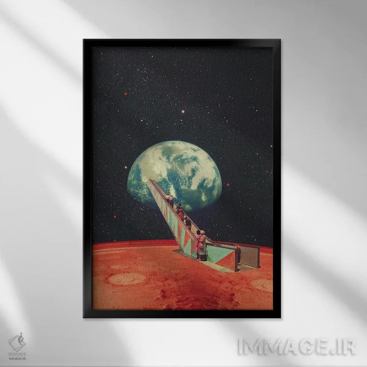 تابلو دکوراتیو "وقت رفتن به خانه است" اثر فرانک موس - نمای قابدار مشکی