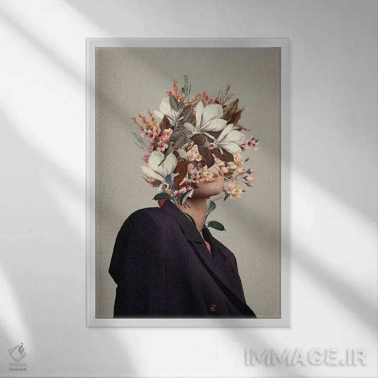 تابلو دکوراتیو "لحظات بی پایان، پاییزهای بی پایان" اثر فرانک موس - نمای قابدار سفید