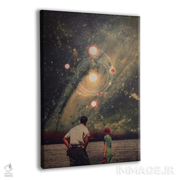 تابلو دکوراتیو "انفجارهای نوری در آسمان ما" اثر فرانک موس - نمای پرسپکتیو محصول