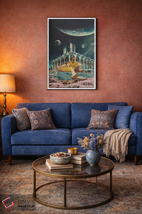 تابلو دکوراتیو "کارت پستالی از سال ۲۳۴۵" اثر فرانک موس - D4W