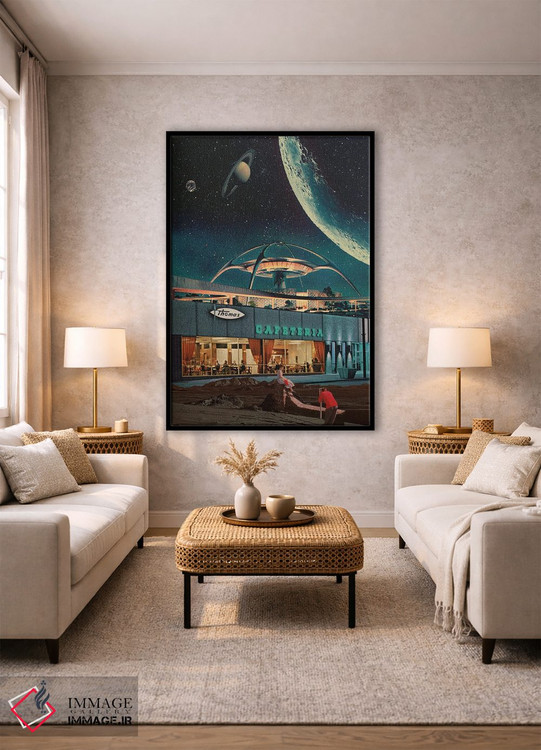 تابلو دکوراتیو "کارت پستالی از سال ۲۳۴۶" اثر فرانک موس - D2B