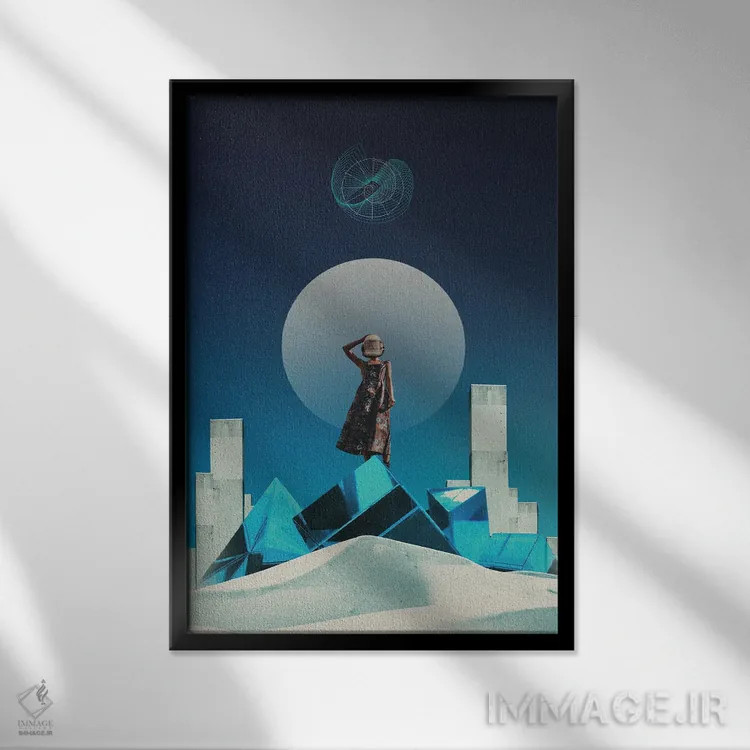 تابلو دکوراتیو "ملکه پادشاهان" اثر فرانک موس - نمای قابدار مشکی