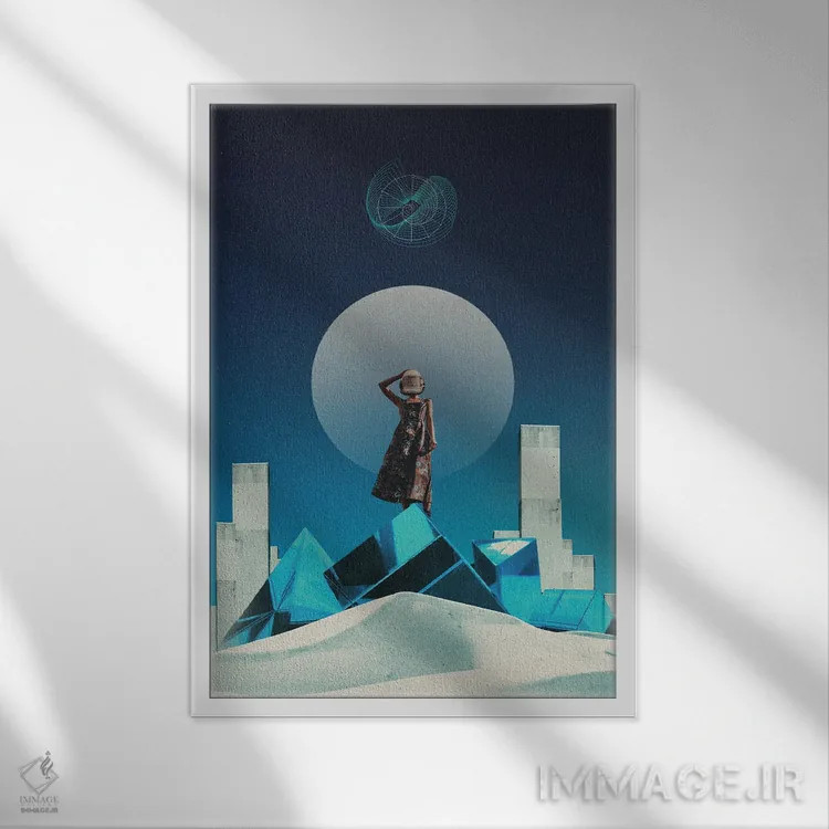 تابلو دکوراتیو "ملکه پادشاهان" اثر فرانک موس - نمای قابدار سفید