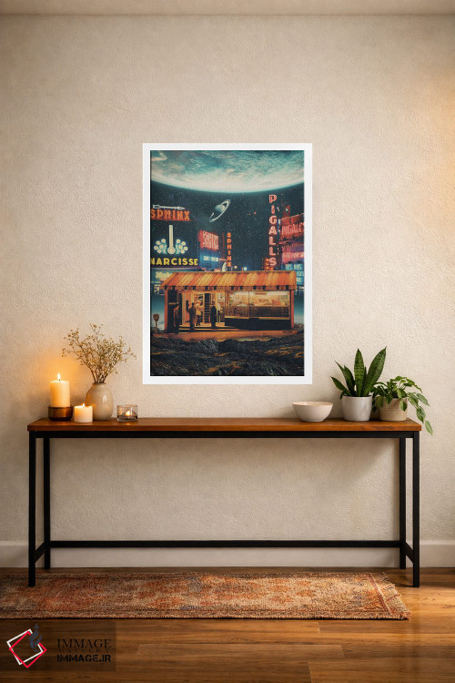 تابلو دکوراتیو "کارت پستالی از سال ۲۳۴۷" اثر فرانک موس - D4W
