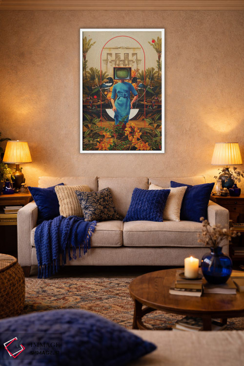 تابلو دکوراتیو "ناهمسانی های او" اثر فرانک موس - D2W