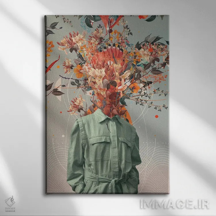 تابلو دکوراتیو "عطر تو شبیه خانه است" اثر فرانک موس - نمای روبهرو روی دیوار