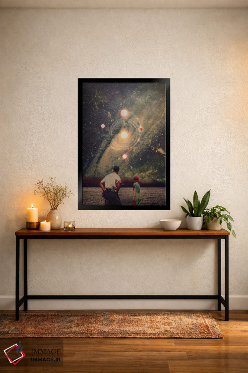 تابلو دکوراتیو "انفجارهای نوری در آسمان ما" اثر فرانک موس - D4B