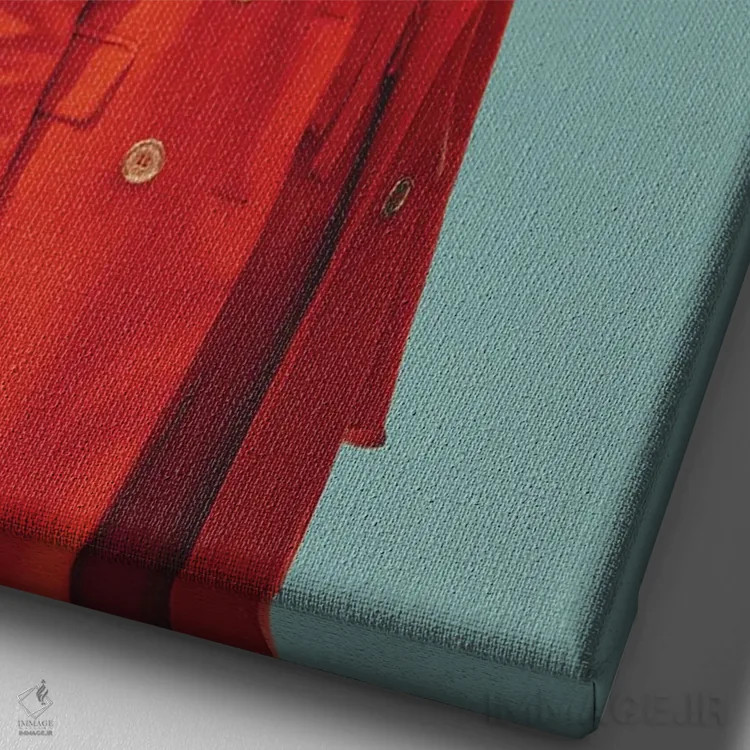 تابلو دکوراتیو "زیبایی درونی ناامنی هایم" اثر فرانک موس - نمای نزدیک بافت بوم