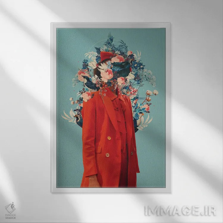 تابلو دکوراتیو "زیبایی درونی ناامنی هایم" اثر فرانک موس - نمای قابدار سفید