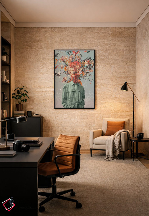 تابلو دکوراتیو "عطر تو شبیه خانه است" اثر فرانک موس - D6B