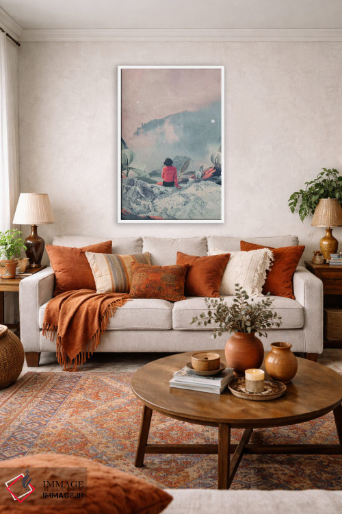 تابلو دکوراتیو "گم شده در بعد هفدهم" اثر فرانک موس - D1W