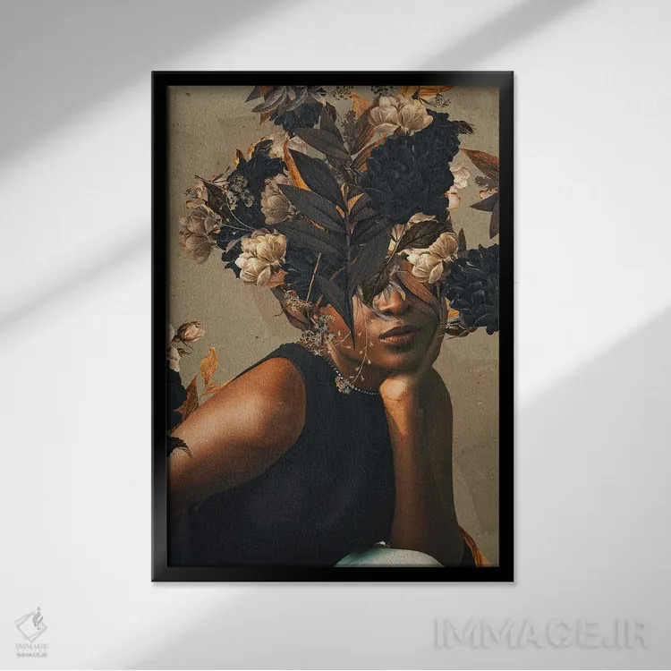 تابلو دکوراتیو "پاییز ملایم و عسل گون" اثر فرانک موس - نمای قابدار مشکی