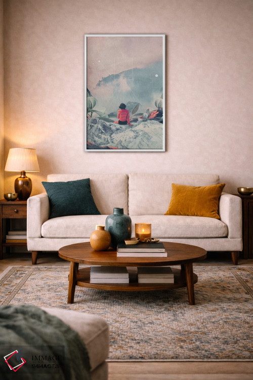 تابلو دکوراتیو "گم شده در بعد هفدهم" اثر فرانک موس - D2W