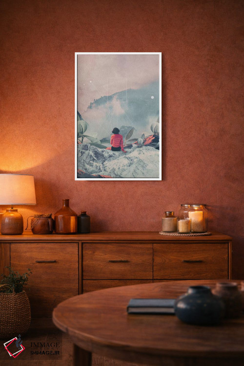 تابلو دکوراتیو "گم شده در بعد هفدهم" اثر فرانک موس - D3W