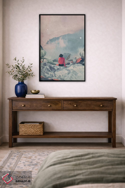 تابلو دکوراتیو "گم شده در بعد هفدهم" اثر فرانک موس - D5B