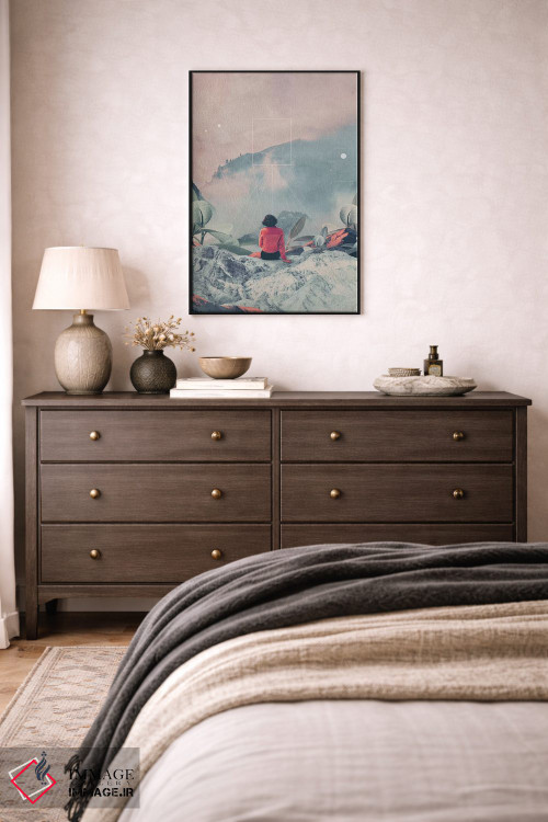 تابلو دکوراتیو "گم شده در بعد هفدهم" اثر فرانک موس - D4B