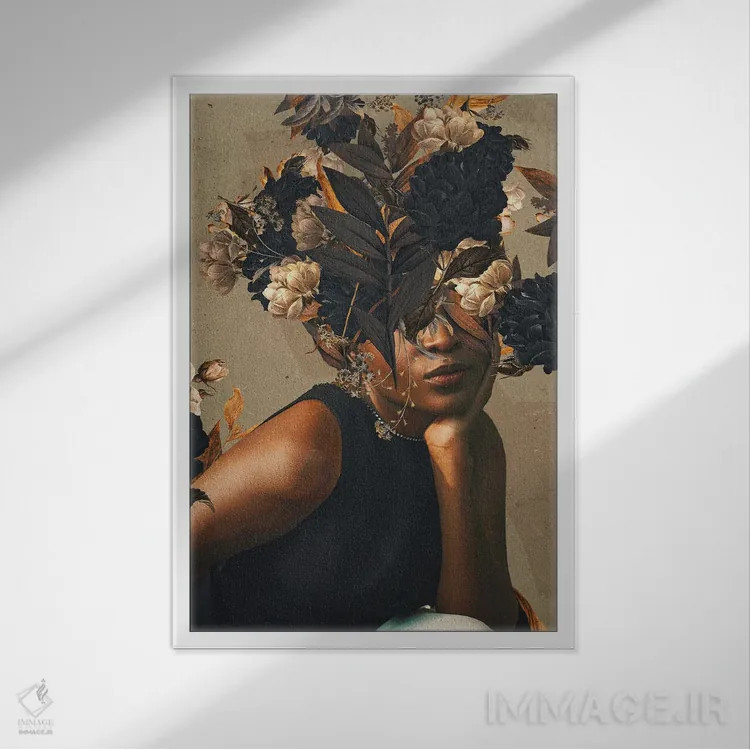 تابلو دکوراتیو "پاییز ملایم و عسل گون" اثر فرانک موس - نمای قابدار سفید