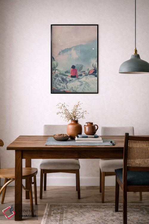 تابلو دکوراتیو "گم شده در بعد هفدهم" اثر فرانک موس - D6B