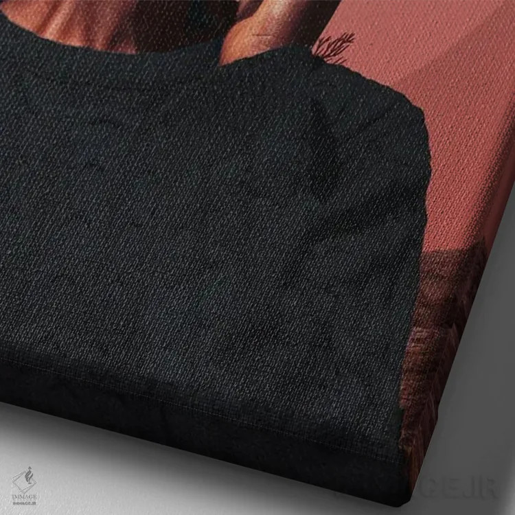 تابلو دکوراتیو "خاطرات کم رنگ غروب" اثر فرانک موس - نمای نزدیک بافت بوم