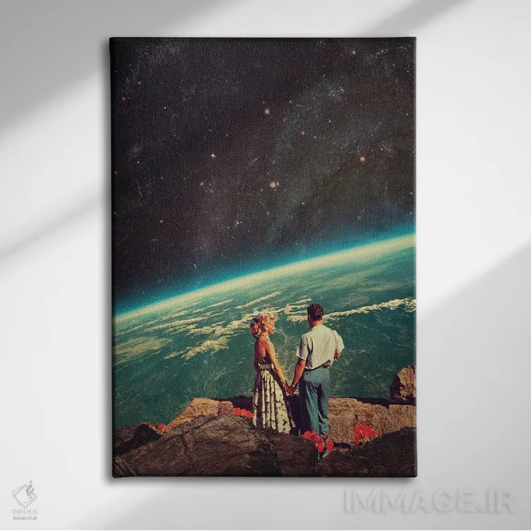 تابلو دکوراتیو "عشق" اثر فرانک موس - نمای روبهرو روی دیوار