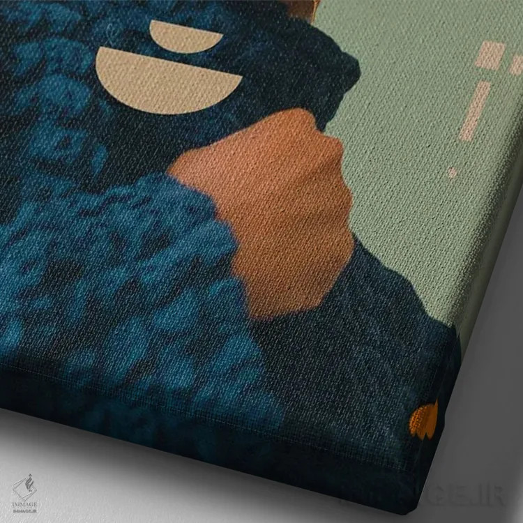 تابلو دکوراتیو "تو رویای عارفانه منی" اثر فرانک موس - نمای نزدیک بافت بوم