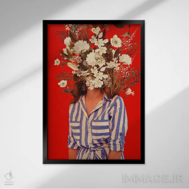 تابلو دکوراتیو "قدرتت آرامش من است" اثر فرانک موس - نمای قابدار مشکی