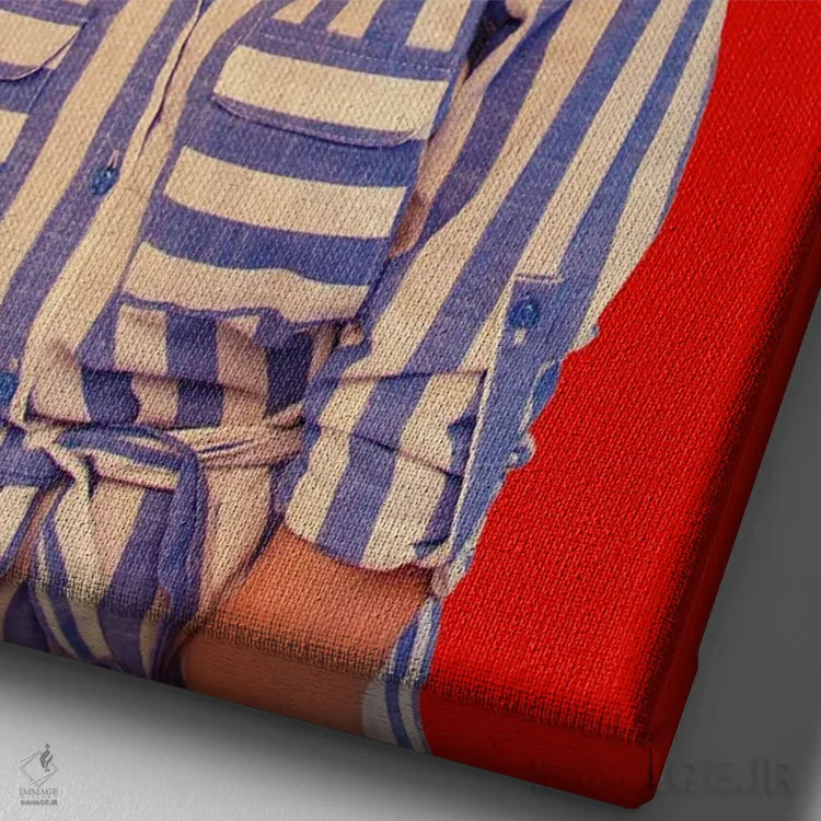 تابلو دکوراتیو "قدرتت آرامش من است" اثر فرانک موس - نمای نزدیک بافت بوم