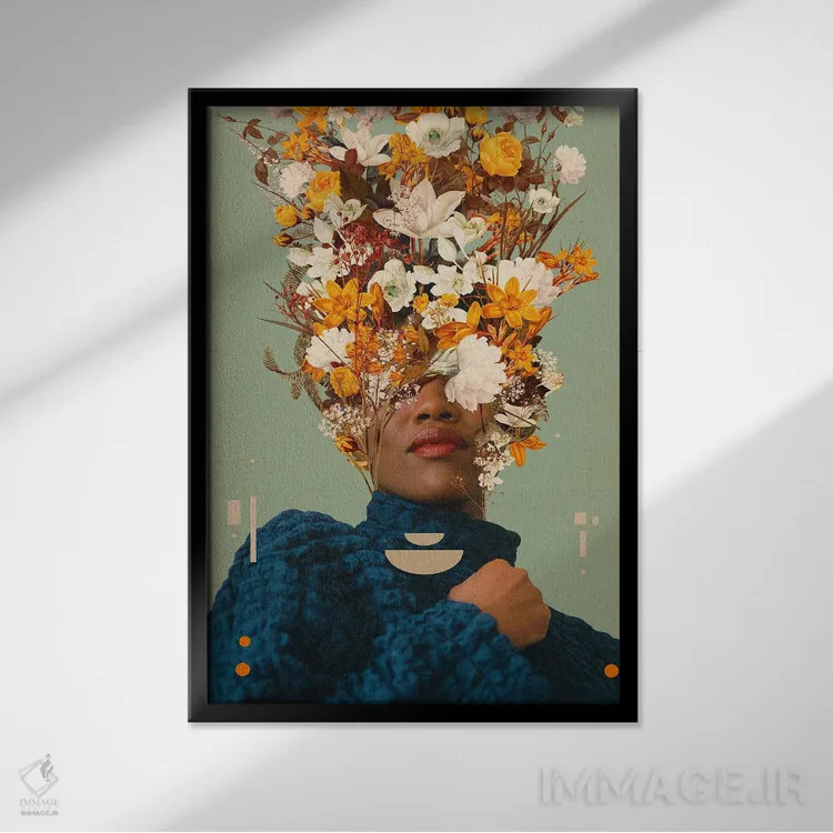 تابلو دکوراتیو "تو رویای عارفانه منی" اثر فرانک موس - نمای قابدار مشکی