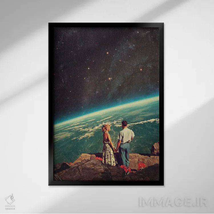 تابلو دکوراتیو "عشق" اثر فرانک موس - نمای قابدار مشکی