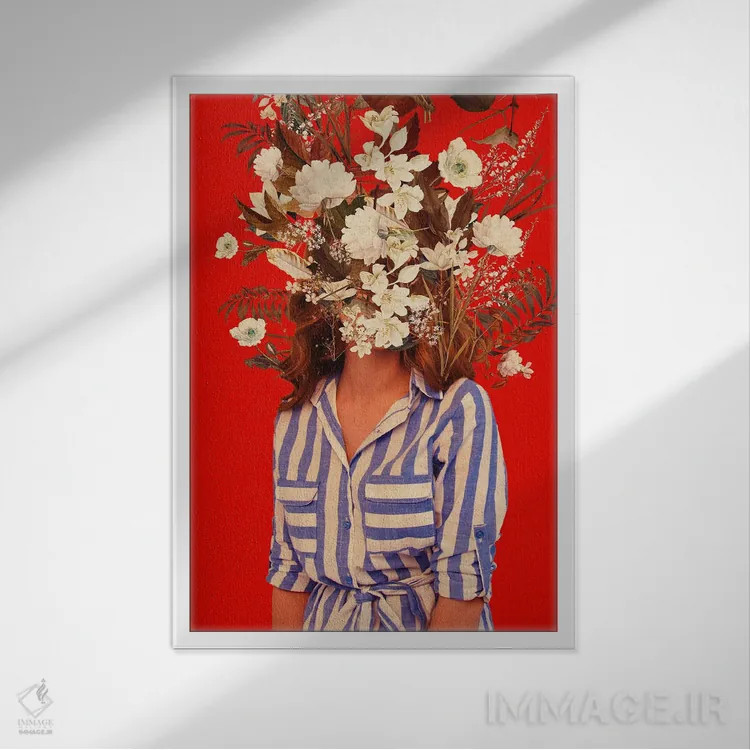 تابلو دکوراتیو "قدرتت آرامش من است" اثر فرانک موس - نمای قابدار سفید