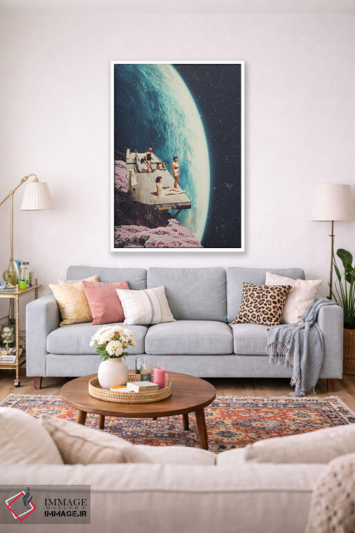 تابلو دکوراتیو "در خانه انتظار ما را می کشند" اثر فرانک موس - D1W