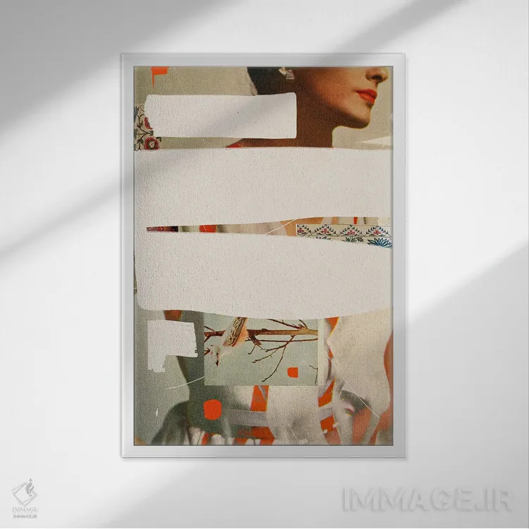 تابلو دکوراتیو "زندگی دیگر" اثر فرانک موس - نمای قابدار سفید