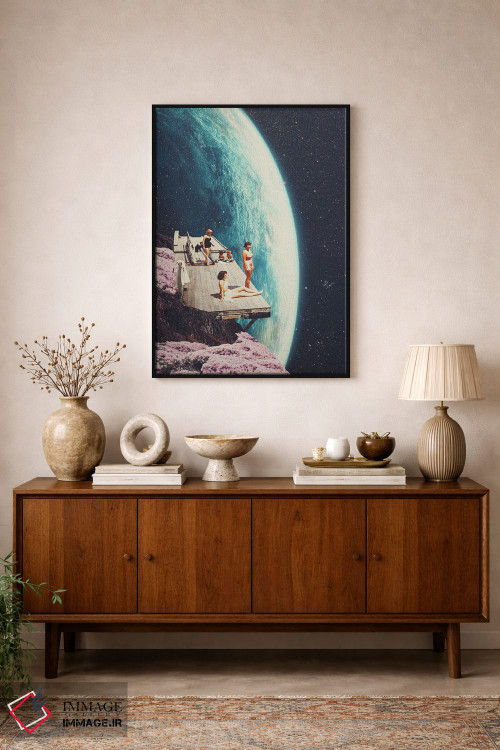 تابلو دکوراتیو "در خانه انتظار ما را می کشند" اثر فرانک موس - D2B