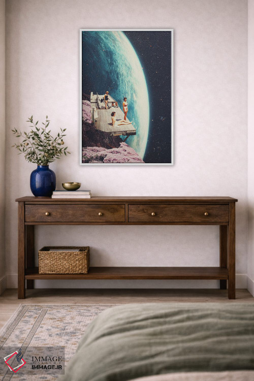 تابلو دکوراتیو "در خانه انتظار ما را می کشند" اثر فرانک موس - D3W