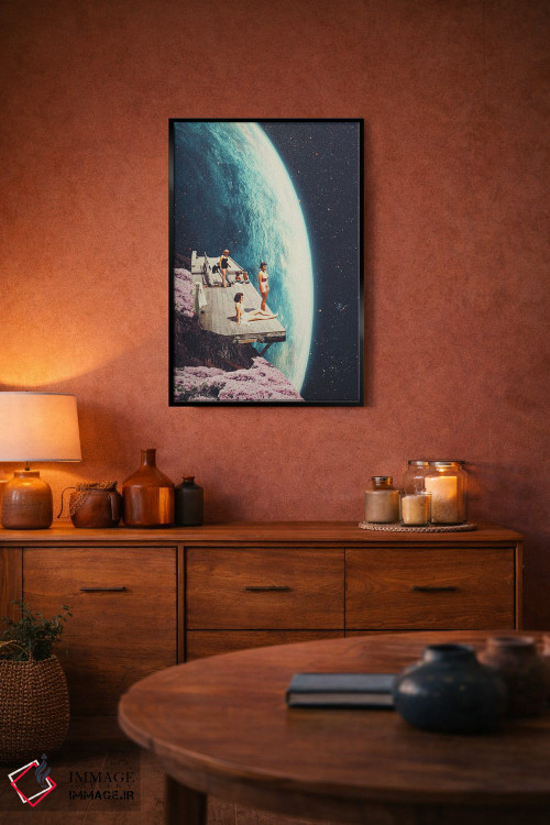 تابلو دکوراتیو "در خانه انتظار ما را می کشند" اثر فرانک موس - D4B