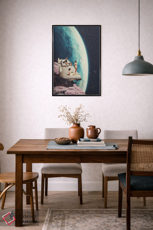 تابلو دکوراتیو "در خانه انتظار ما را می کشند" اثر فرانک موس - D6B