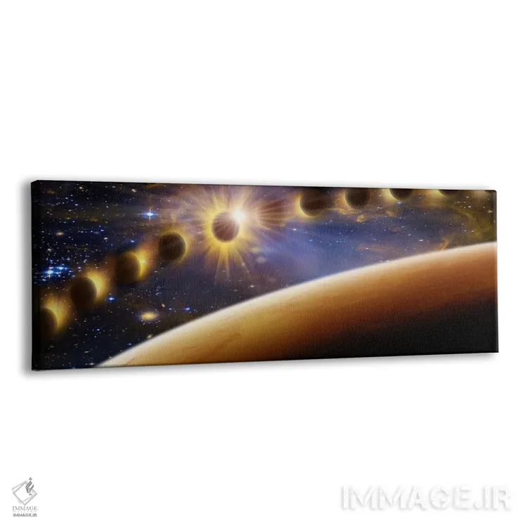 تابلو دکوراتیو کسوف اثر پانورامیک ایمجز - نمای پرسپکتیو محصول
