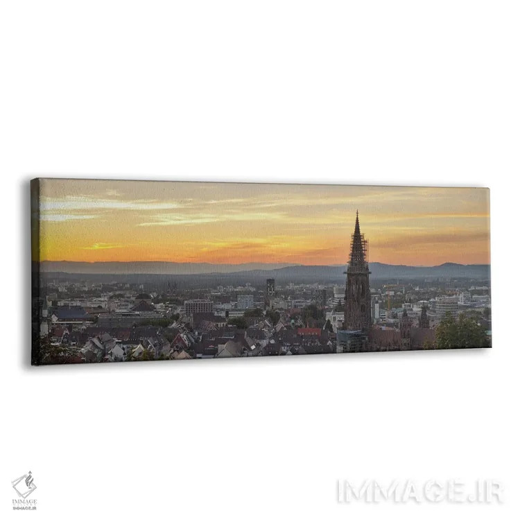 تابلو دکوراتیو Freiburg Munster, Baden-Wurttemberg, Germany" - "برج یک… اثر پانورامیک ایمجز - نمای پرسپکتیو محصول