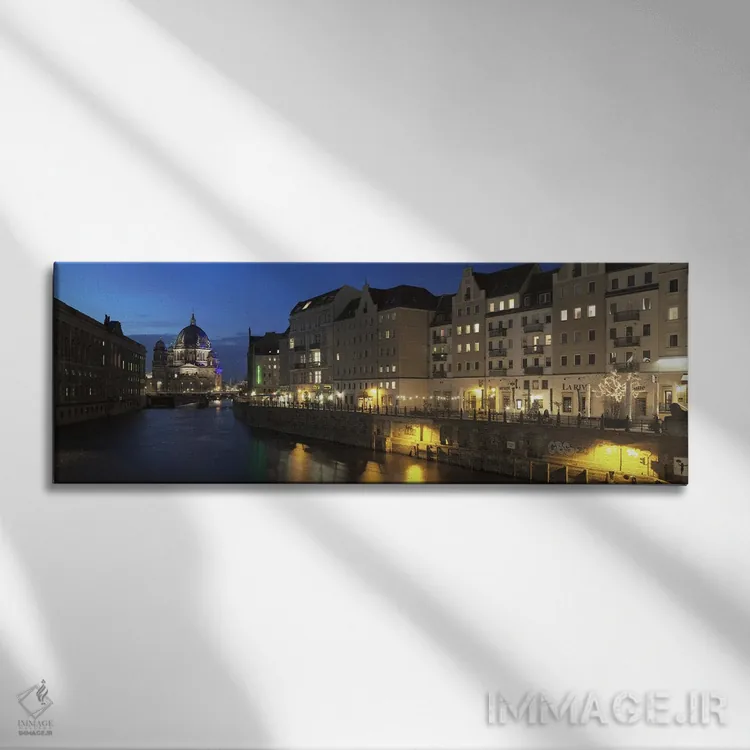 تابلو دکوراتیو Berlin, Germany" - "کلیسای جامع برلین و نیکولای ویرتل د… اثر پانورامیک ایمجز - نمای روبهرو روی دیوار