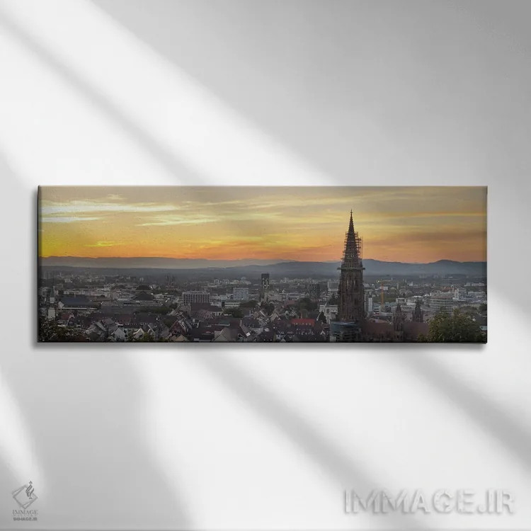 تابلو دکوراتیو Freiburg Munster, Baden-Wurttemberg, Germany" - "برج یک… اثر پانورامیک ایمجز - نمای روبهرو روی دیوار