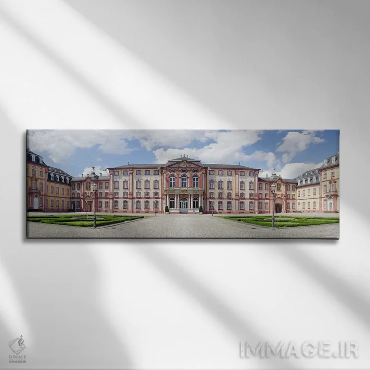 تابلو دکوراتیو Castle Bruchsal, Bruchsal, Baden-Wurttemberg, Germany"… اثر پانورامیک ایمجز - نمای روبهرو روی دیوار