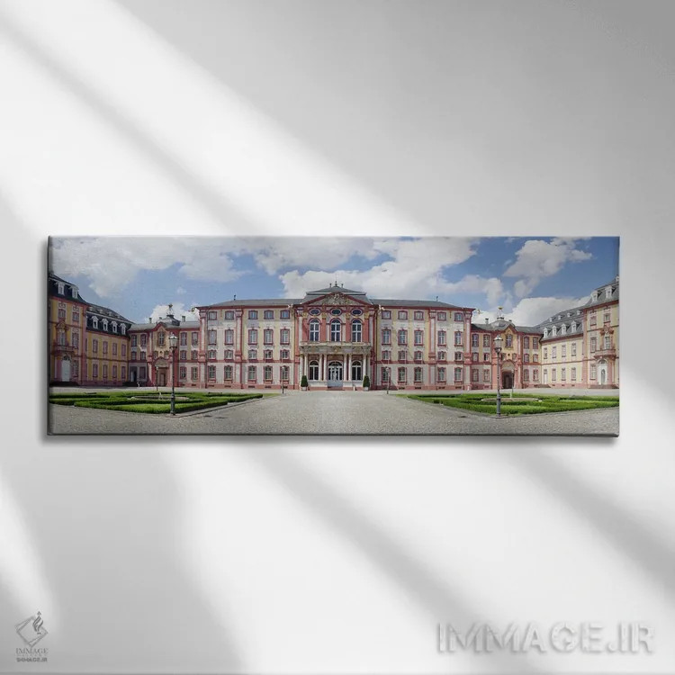 تابلو دکوراتیو Castle Bruchsal, Bruchsal, Baden-Wurttemberg, Germany"… اثر پانورامیک ایمجز - نمای روبهرو روی دیوار