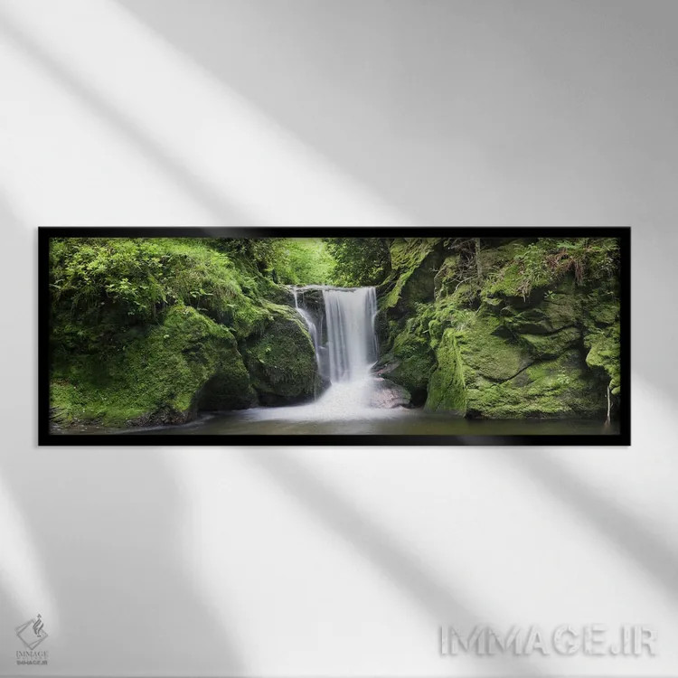 تابلو دکوراتیو Black Forest, Baden-Wurttemberg, Germany" - "آبشار گرول… اثر پانورامیک ایمجز - نمای قابدار مشکی