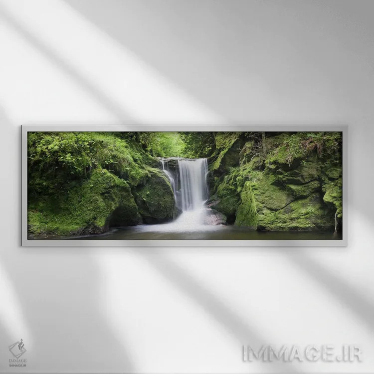 تابلو دکوراتیو Black Forest, Baden-Wurttemberg, Germany" - "آبشار گرول… اثر پانورامیک ایمجز - نمای قابدار سفید
