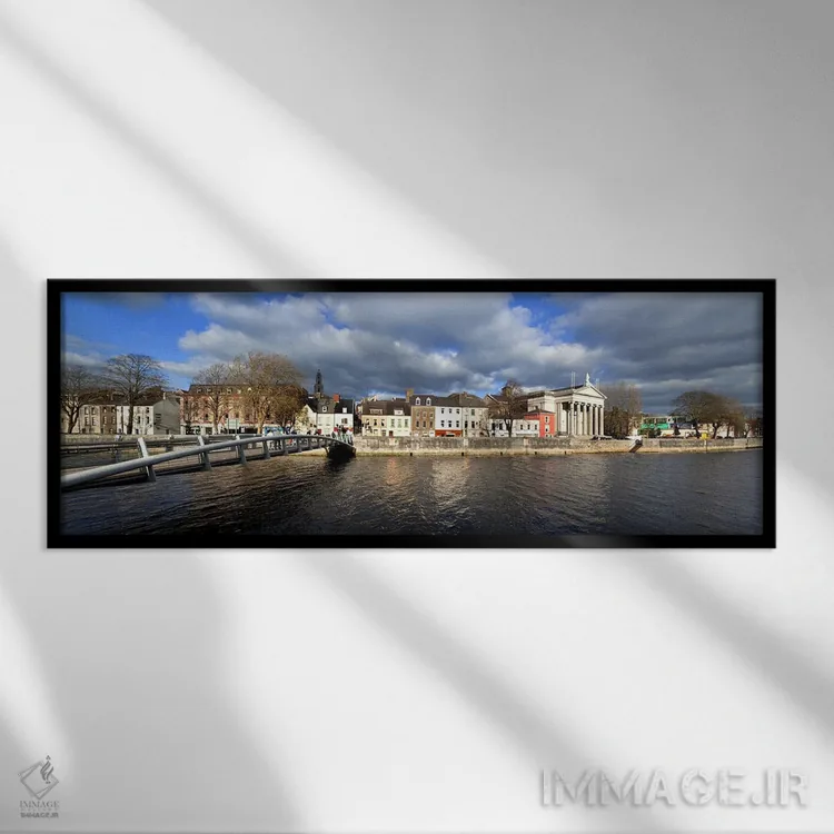 تابلو دکوراتیو St Annes Church Behind, And St Mary's Church ,Cork City… اثر پانورامیک ایمجز - نمای قابدار مشکی