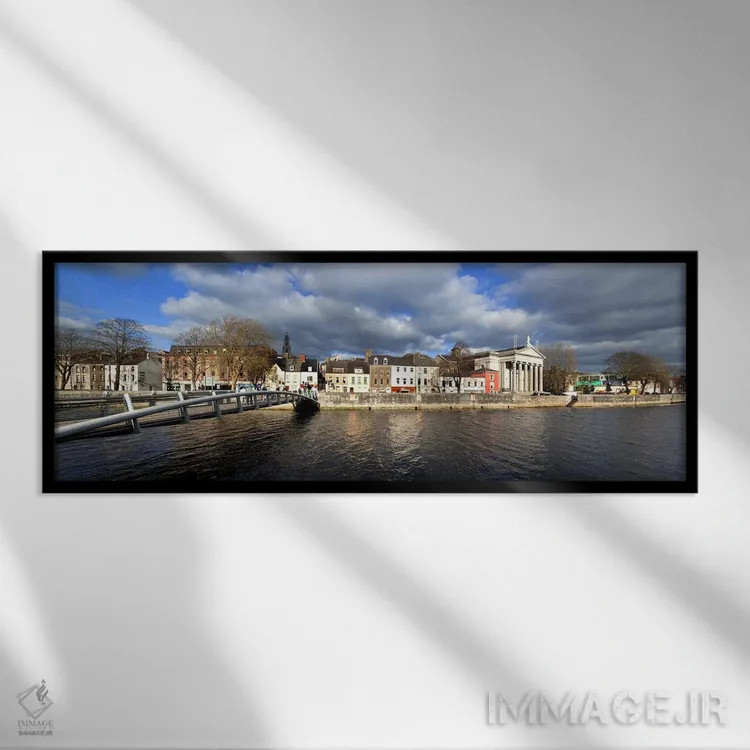 تابلو دکوراتیو St Annes Church Behind, And St Mary's Church ,Cork City… اثر پانورامیک ایمجز - نمای قابدار مشکی
