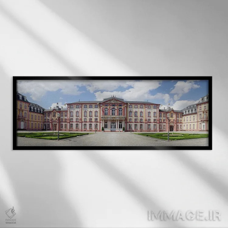 تابلو دکوراتیو Castle Bruchsal, Bruchsal, Baden-Wurttemberg, Germany"… اثر پانورامیک ایمجز - نمای قابدار مشکی