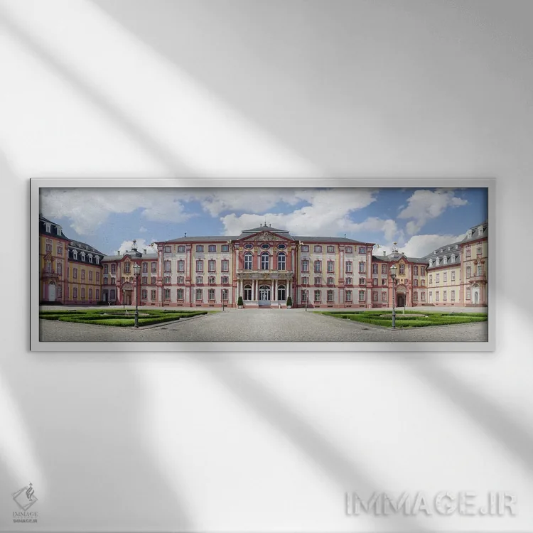 تابلو دکوراتیو Castle Bruchsal, Bruchsal, Baden-Wurttemberg, Germany"… اثر پانورامیک ایمجز - نمای قابدار سفید