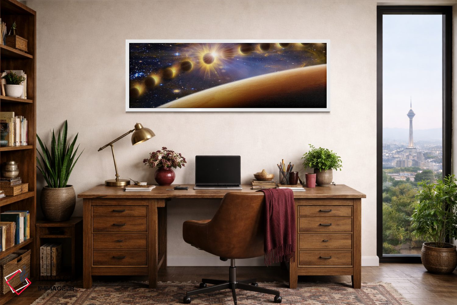 تابلو دکوراتیو کسوف اثر پانورامیک ایمجز - D1W